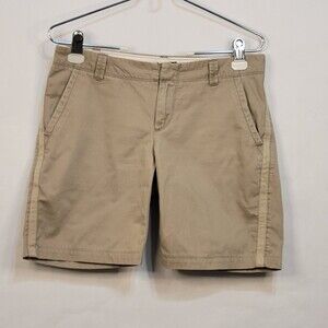Gap khaki bermuda shorts flat front side stripe size 00